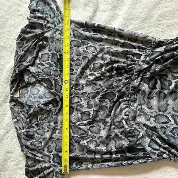 Snake Print Michael Kors Midi Dress PTP 21” Stretchy - Picture 9 of 11